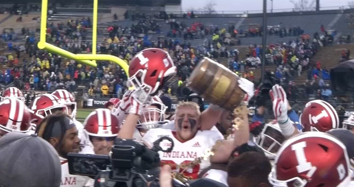 No. 8 Indiana football looks to keep Old Oaken Bucket in Bloomington